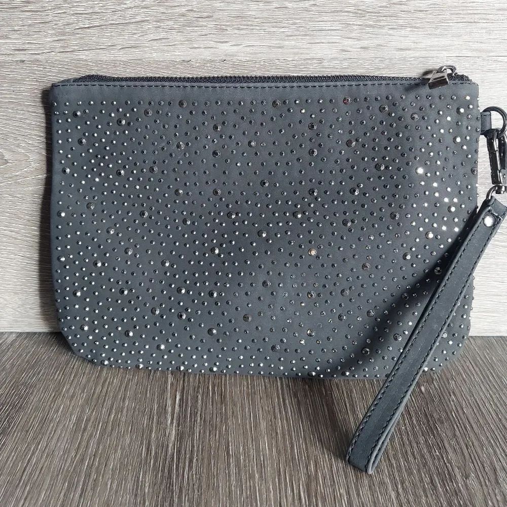 Merona Bling Studded Wristlet Clutch Bag